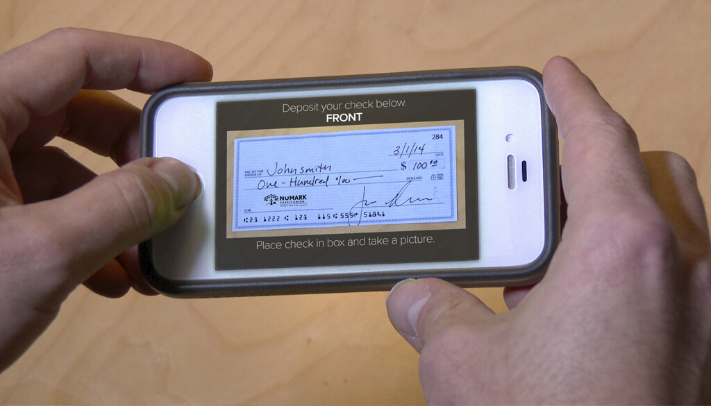Mobile Check Deposit image example