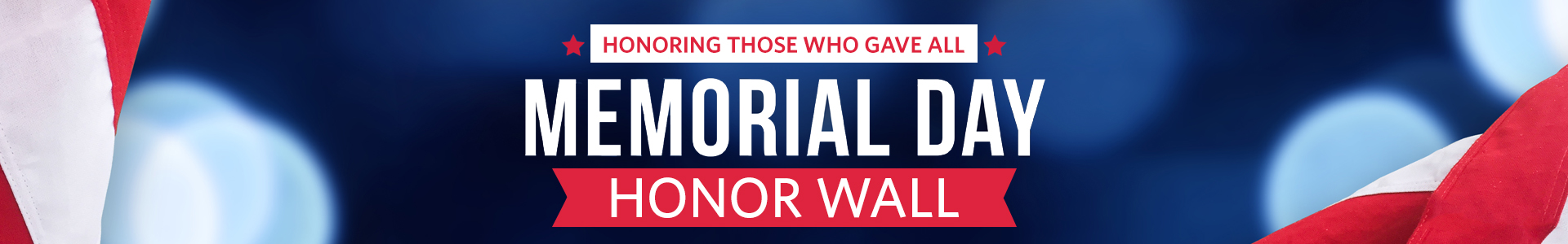 Banner Honor Wall