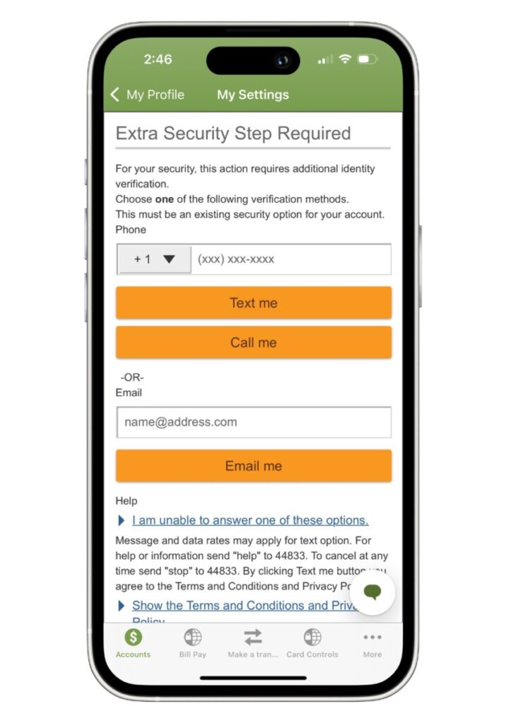 Mobile App My Settings 4