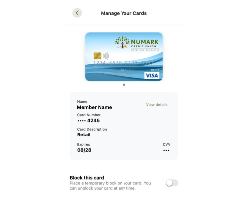 Enhanced Card Controls