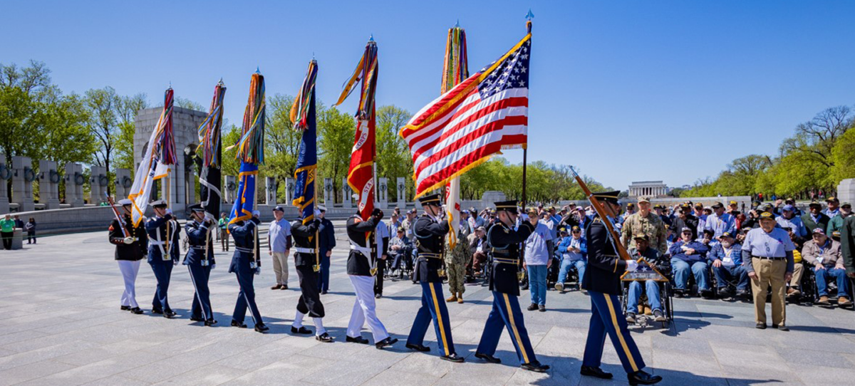 Soldiers marching