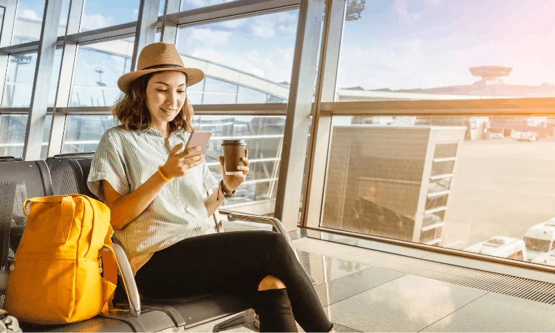 Set travel notices through the NuMark mobile app