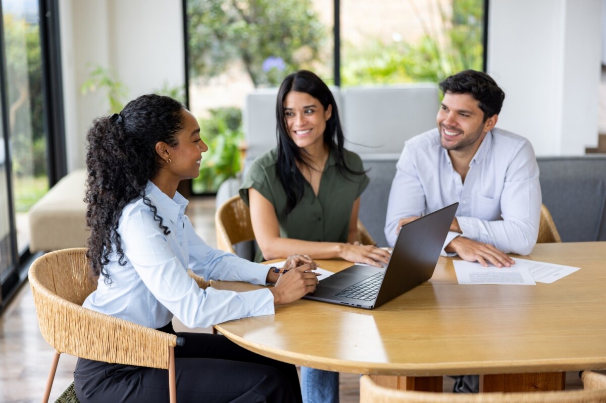 Couple meeting with financial advisor