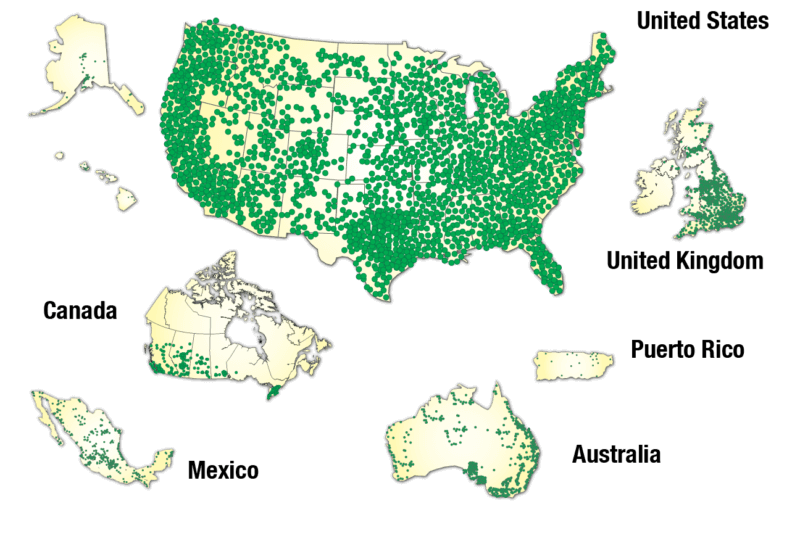 All Point World Map