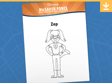 Click here to be taken to a printable PDF version of: Coloring Sheet 02 - Zap.