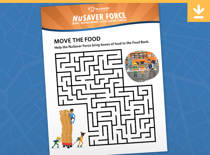 NuSaver Force - Maze - Food Bank