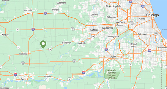 Earlville Location Map