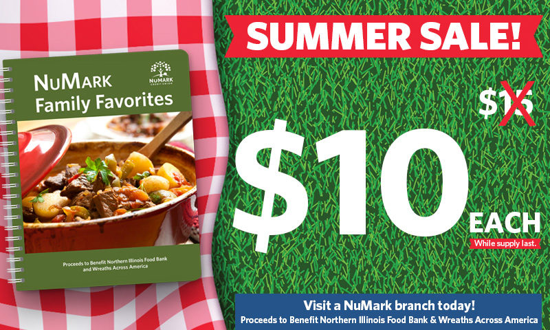 NuMark Family Favorites Cookbook Summer Sale